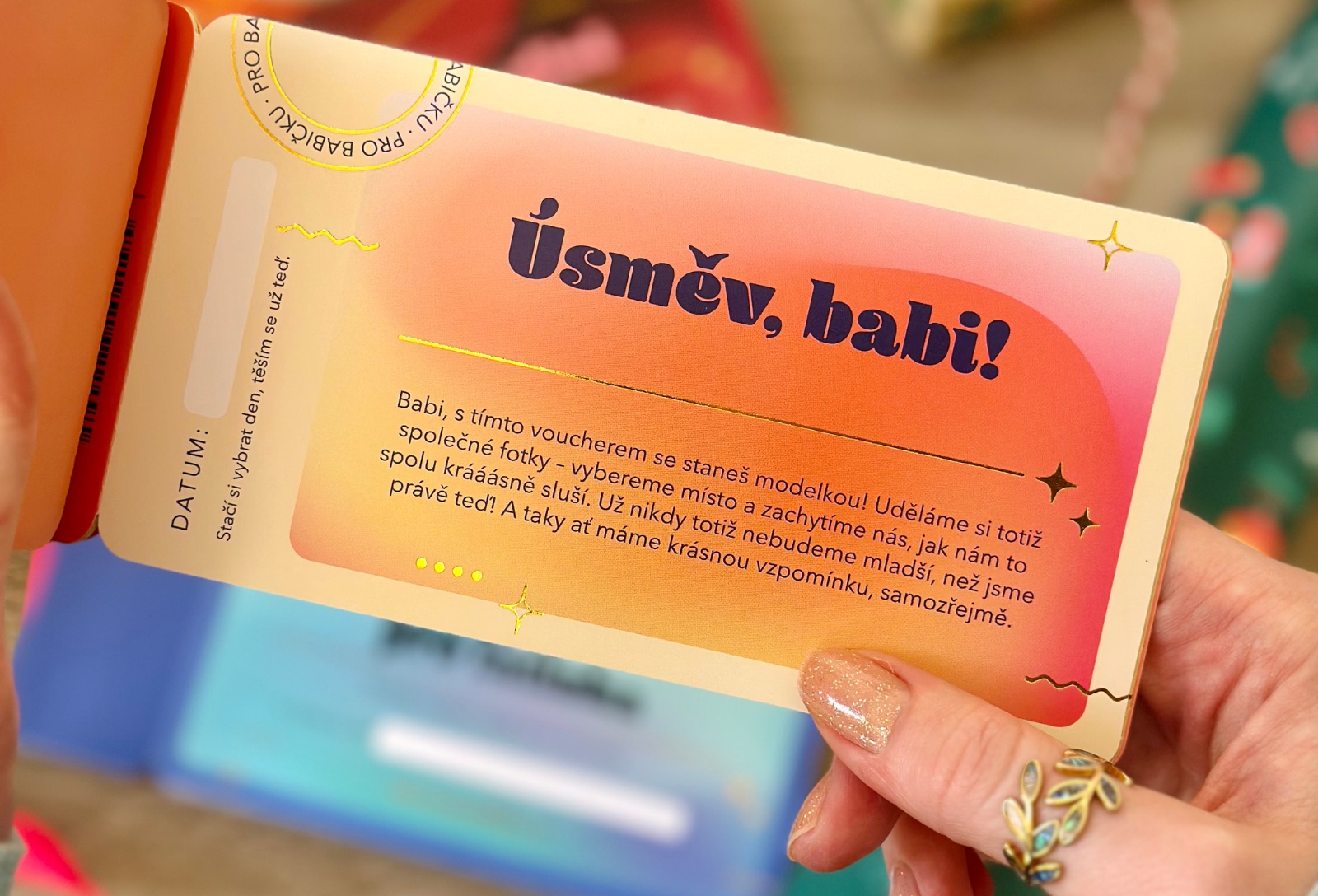 Dárkový voucher pro babičku